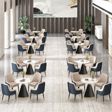 Glam Parsons Arm Chair Leather Upholstered Indoor Dining Chair Clearhalo 'Dining Chairs' 'Dining Tables & Seating' 'dining_chair' 'furn' 'furn_dining_chair' 'Furniture' 'Kitchen & Dining Furniture' 6426783