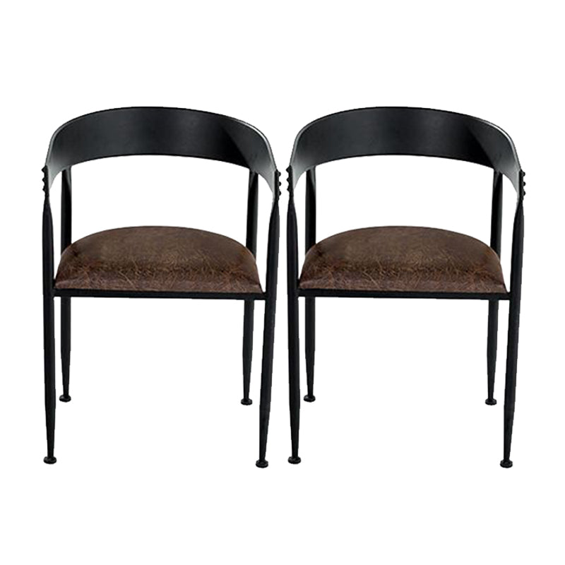 Sedia da pranzo in cucina industriale sedia da pranzo aperta con gambe in metallo