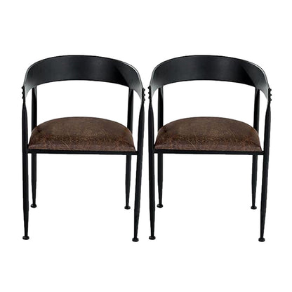 Sedia da pranzo in cucina industriale sedia da pranzo aperta con gambe in metallo