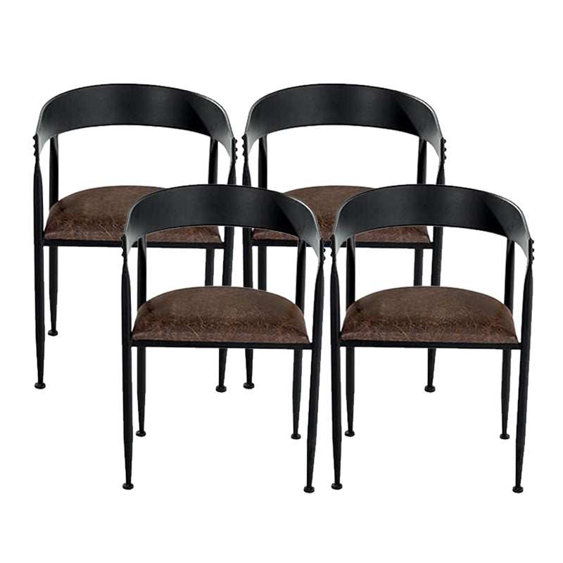 Sedia da pranzo in cucina industriale sedia da pranzo aperta con gambe in metallo