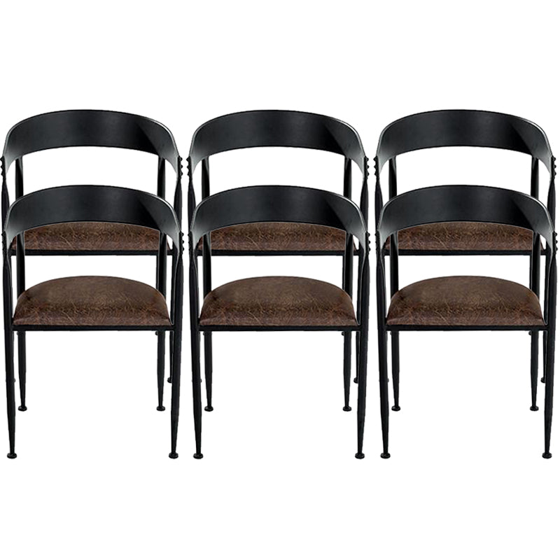 Sedia da pranzo in cucina industriale sedia da pranzo aperta con gambe in metallo