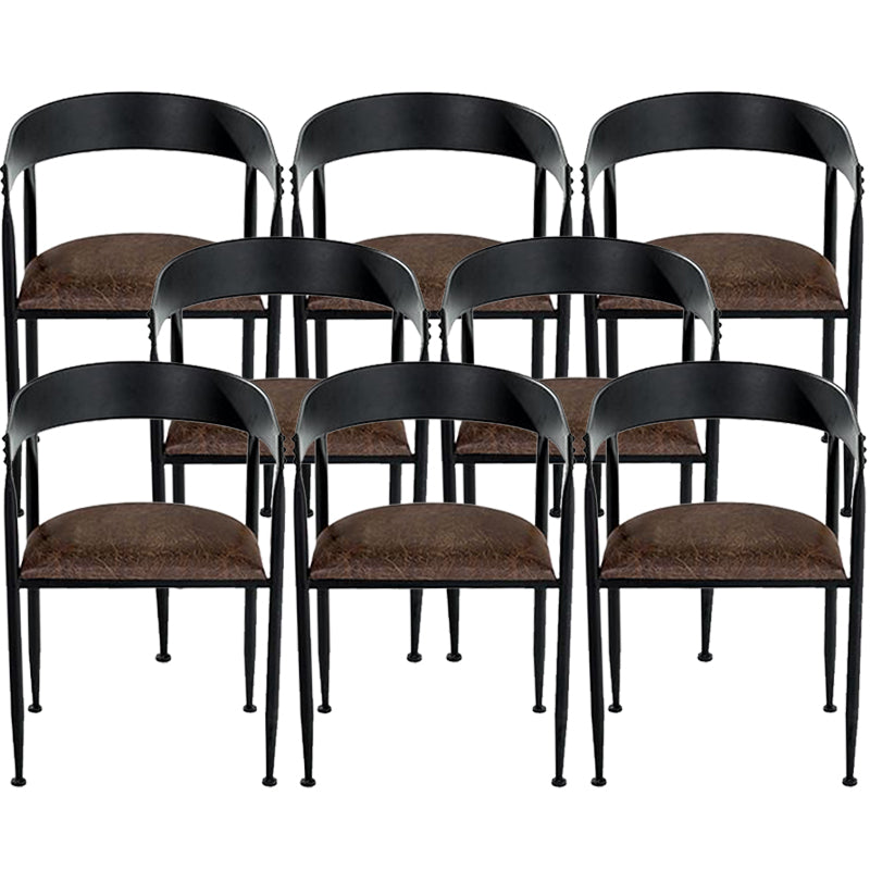 Sedia da pranzo in cucina industriale sedia da pranzo aperta con gambe in metallo