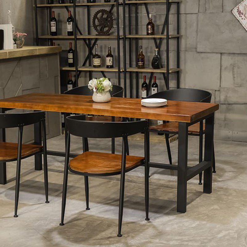 Sedia da pranzo in cucina industriale sedia da pranzo aperta con gambe in metallo