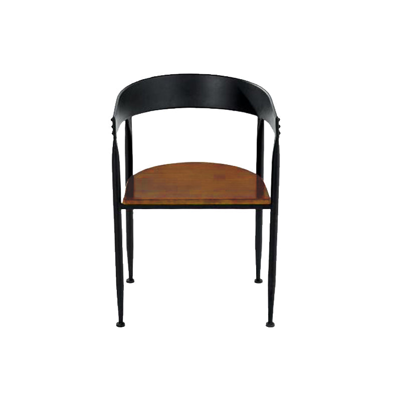 Sedia da pranzo in cucina industriale sedia da pranzo aperta con gambe in metallo