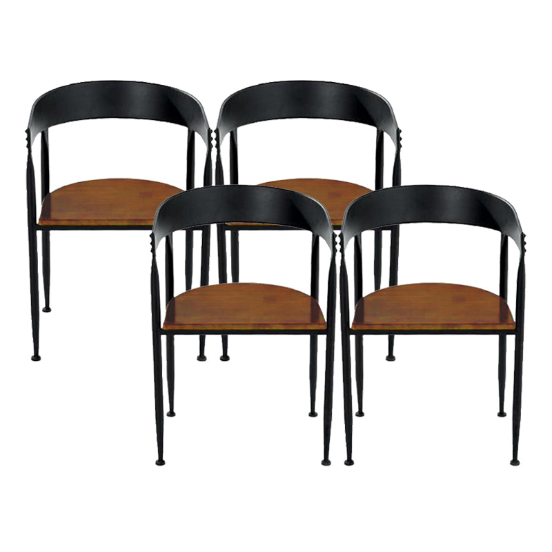 Sedia da pranzo in cucina industriale sedia da pranzo aperta con gambe in metallo