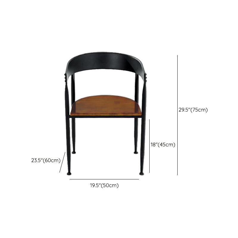 Sedia da pranzo in cucina industriale sedia da pranzo aperta con gambe in metallo