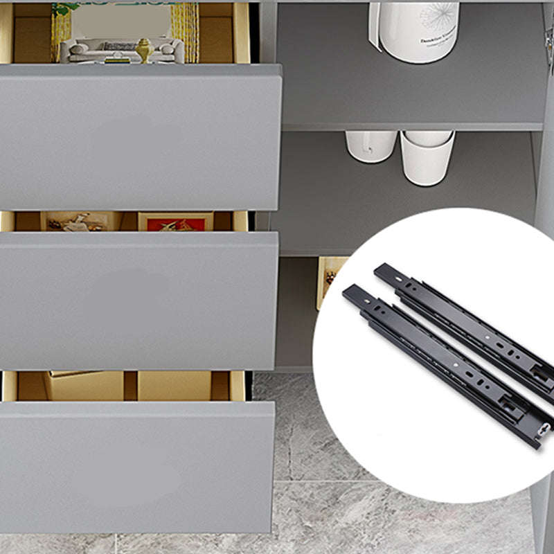 Cuffe da pranzo in legno in stile glam con armadi e cassetti