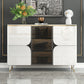 Contemporary Buffet Sideboard Stone Buffet Stand with Cabinets Clearhalo 'buffet_sideboard' 'Buffets & Sideboards' 'furn' 'furn_buffet_sideboard' 'Furniture' 'Kitchen & Dining Furniture' 6426888