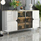 Contemporary Buffet Sideboard Stone Buffet Stand with Cabinets Clearhalo 'buffet_sideboard' 'Buffets & Sideboards' 'furn' 'furn_buffet_sideboard' 'Furniture' 'Kitchen & Dining Furniture' 6426891