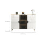 Contemporary Buffet Sideboard Stone Buffet Stand with Cabinets Clearhalo 'buffet_sideboard' 'Buffets & Sideboards' 'furn' 'furn_buffet_sideboard' 'Furniture' 'Kitchen & Dining Furniture' 6426900