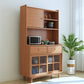 Servegnate -sideboard contemporanea supporto a buffet in legno massiccio con armadi e cassetti