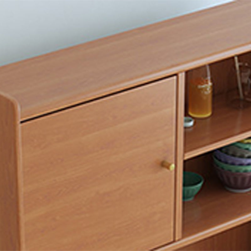 Servegnate -sideboard contemporanea supporto a buffet in legno massiccio con armadi e cassetti