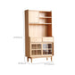 Servegnate -sideboard contemporanea supporto a buffet in legno massiccio con armadi e cassetti