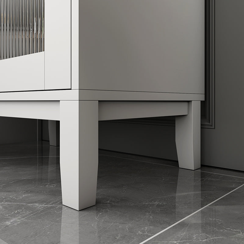 Tavolo da sideboard in pietra a buffet in stile glam con mobile