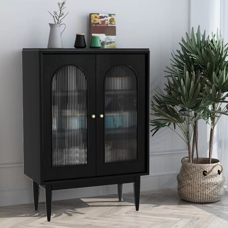 Cuffet in stile moderno Sideboard in legno massiccio da 42,5 "Herbone a buffet con armadi