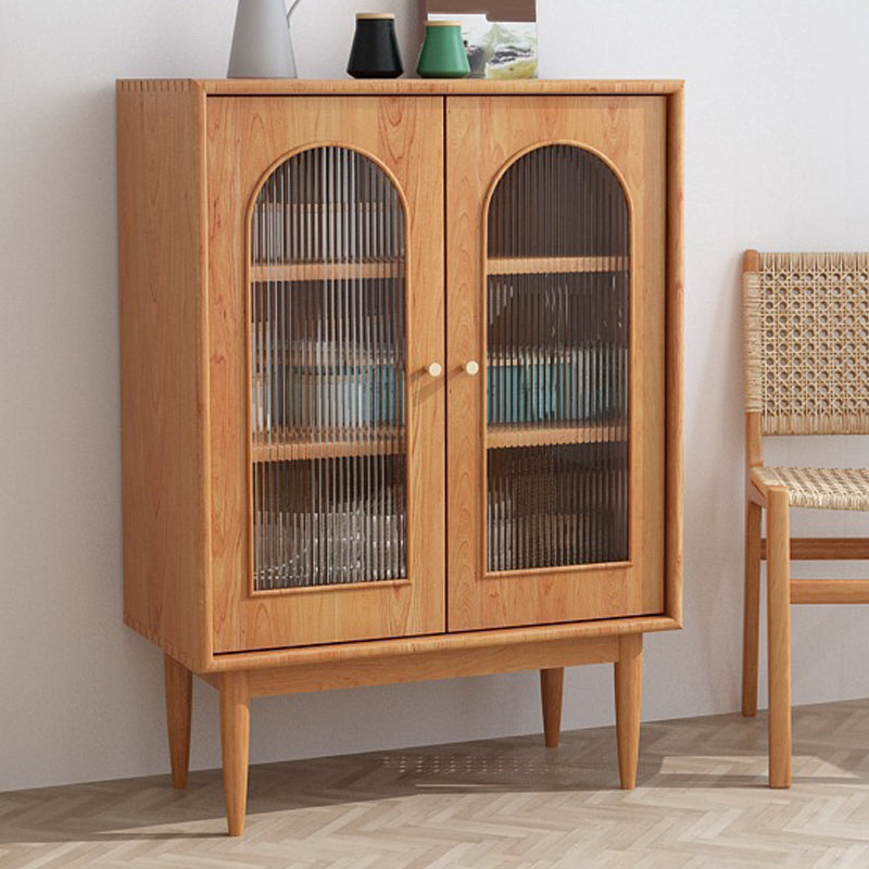 Cuffet in stile moderno Sideboard in legno massiccio da 42,5 "Herbone a buffet con armadi
