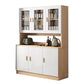 Contemporary Style Buffet Sideboard Wood Buffet Stand with Cabinets