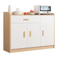 Contemporary Style Buffet Sideboard Wood Sideboard with Cabinets and Drawer 41"L x 13"W x 31.5"H Natural Clearhalo 'buffet_sideboard' 'Buffets & Sideboards' 'furn' 'furn_buffet_sideboard' 'Furniture' 'Kitchen & Dining Furniture' 6427195