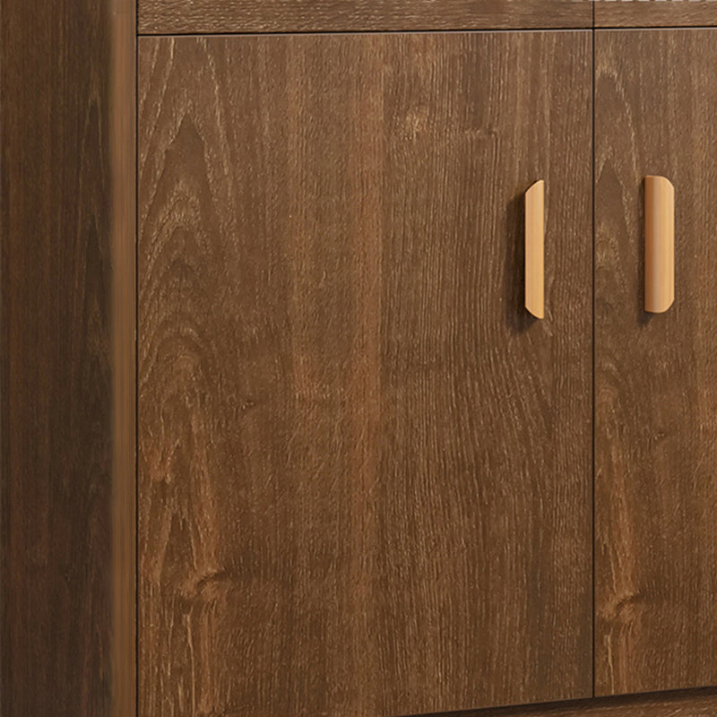 Contemporary Style Buffet Sideboard Wood Sideboard with Cabinets and Drawer Clearhalo 'buffet_sideboard' 'Buffets & Sideboards' 'furn' 'furn_buffet_sideboard' 'Furniture' 'Kitchen & Dining Furniture' 6427203