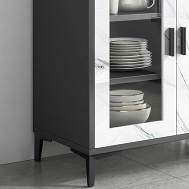 Contemporary Style Buffet Sideboard Wood Sideboard with Cabinets Clearhalo 'buffet_sideboard' 'Buffets & Sideboards' 'furn' 'furn_buffet_sideboard' 'Furniture' 'Kitchen & Dining Furniture' 6427219