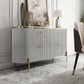 Glam Style Sideboard Buffet Faux Marble Cabinets Buffet Sideboard Clearhalo 'buffet_sideboard' 'Buffets & Sideboards' 'furn' 'furn_buffet_sideboard' 'Furniture' 'Kitchen & Dining Furniture' 6427224