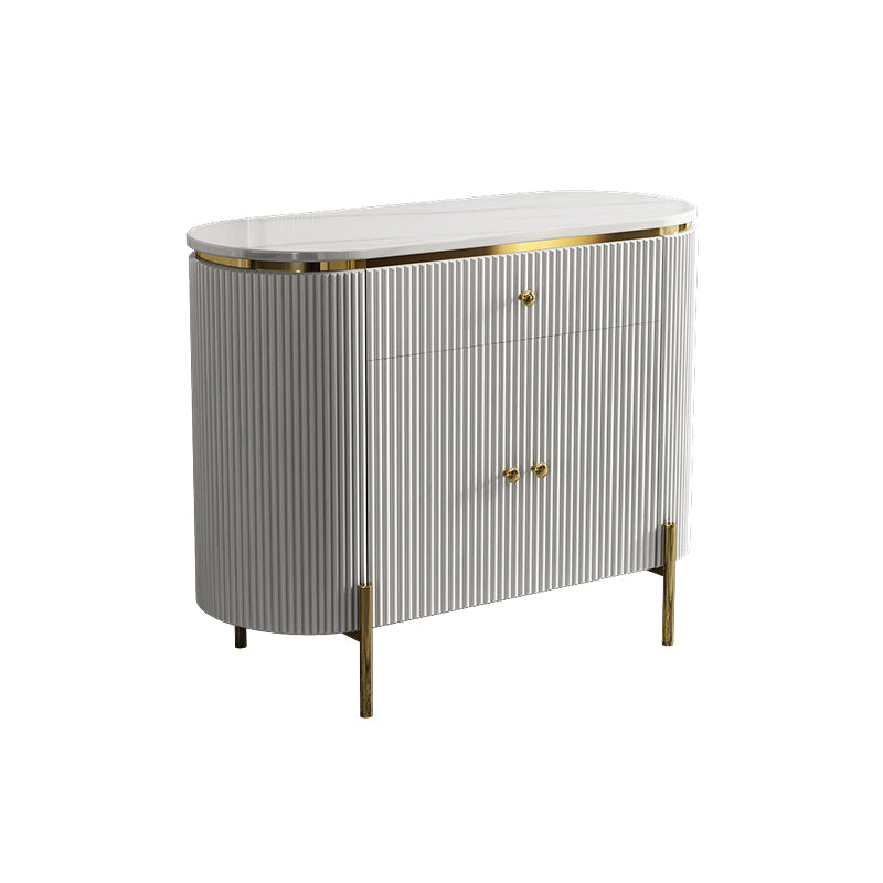 Glam Style Sideboard Buffet Faux Marble Cabinets Buffet Sideboard 39"L x 16"W x 31"H White Clearhalo 'buffet_sideboard' 'Buffets & Sideboards' 'furn' 'furn_buffet_sideboard' 'Furniture' 'Kitchen & Dining Furniture' 6427230