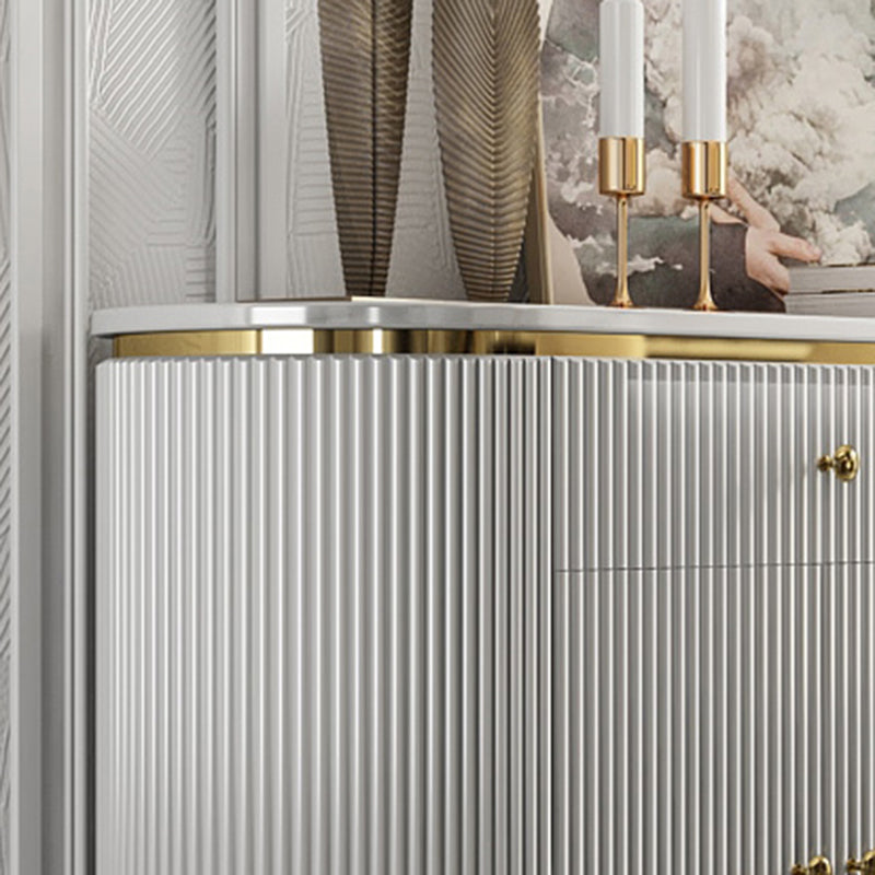 Glam Style Sideboard Buffet Faux Marble Cabinets Buffet Sideboard Clearhalo 'buffet_sideboard' 'Buffets & Sideboards' 'furn' 'furn_buffet_sideboard' 'Furniture' 'Kitchen & Dining Furniture' 6427231