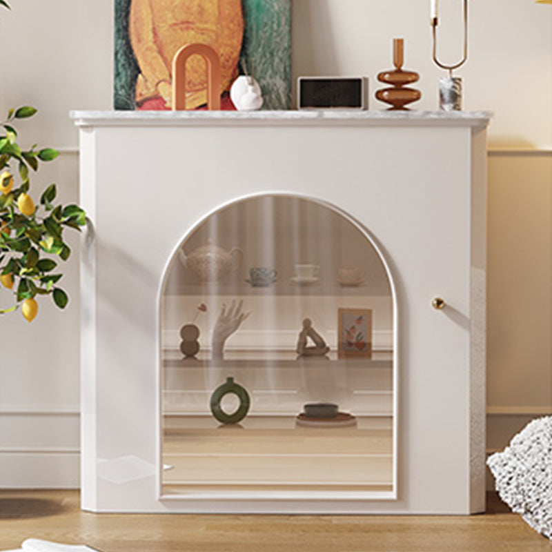 Aparador de piedra buffet de comedor de estilo glamorante con gabinete para el hogar