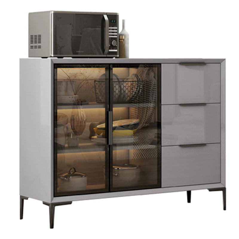 Moderni moderni mobili a buffet buffet sideboard con luci a LED