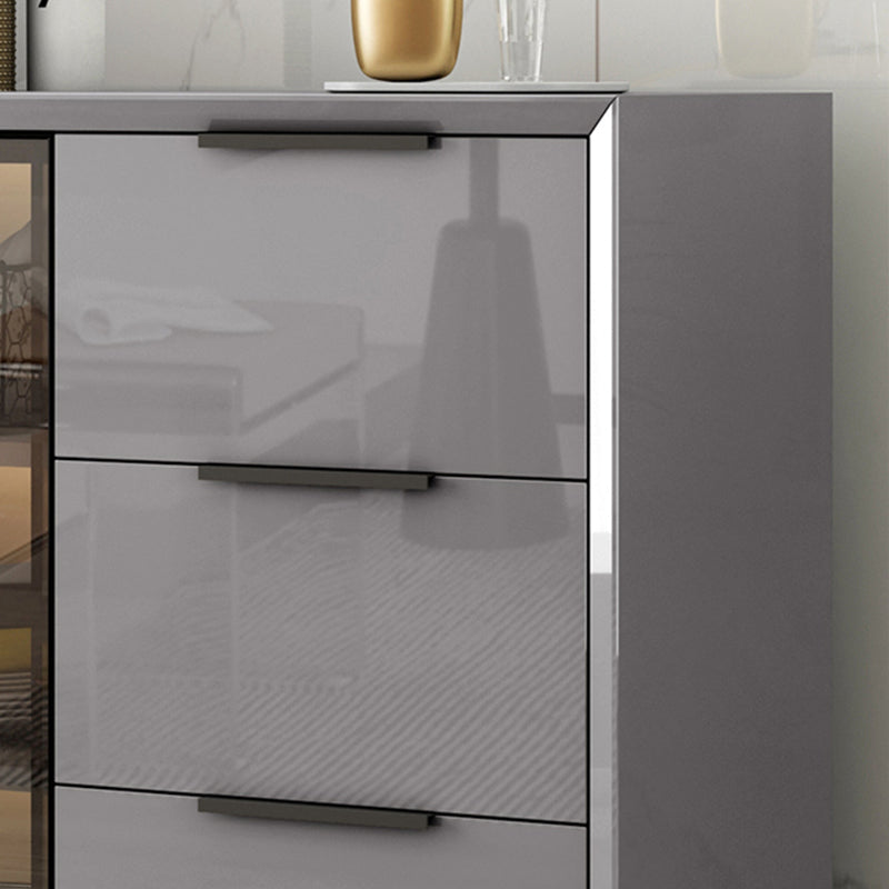 Moderni moderni mobili a buffet buffet sideboard con luci a LED