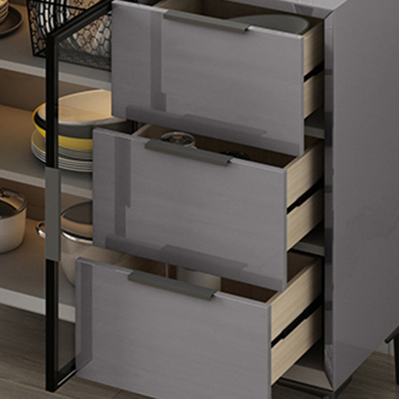 Moderni moderni mobili a buffet buffet sideboard con luci a LED