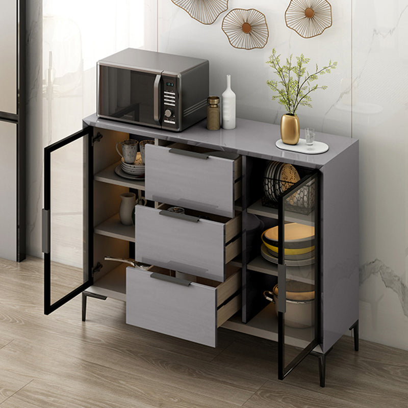 Moderni moderni mobili a buffet buffet sideboard con luci a LED