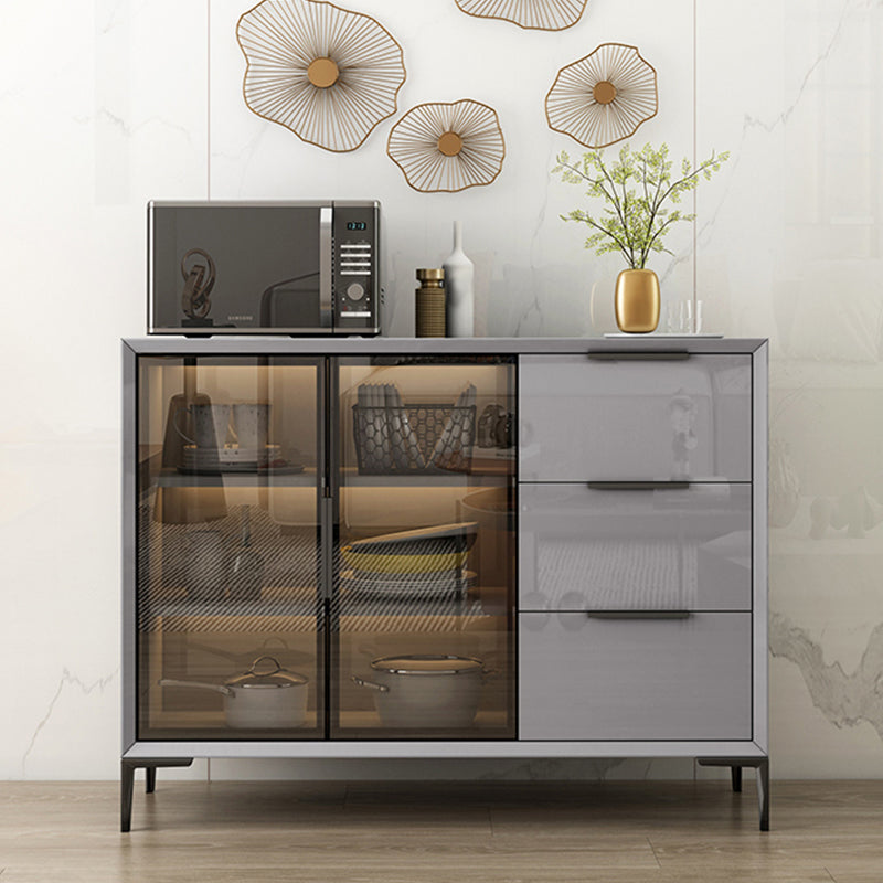 Moderni moderni mobili a buffet buffet sideboard con luci a LED