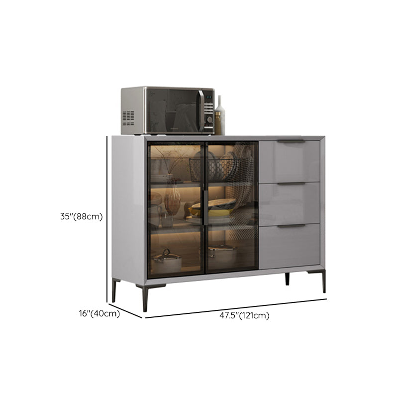 Moderni moderni mobili a buffet buffet sideboard con luci a LED