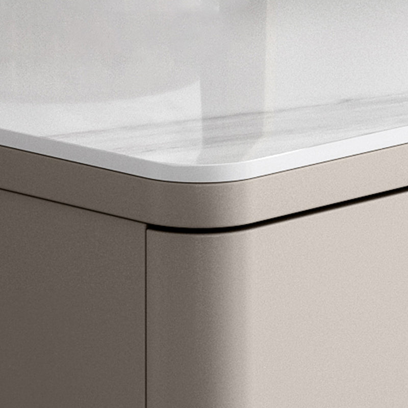 Glam Style Dining Buffet Stone Sideboard Table with Cabinets Clearhalo 'buffet_sideboard' 'Buffets & Sideboards' 'furn' 'furn_buffet_sideboard' 'Furniture' 'Kitchen & Dining Furniture' 6427312