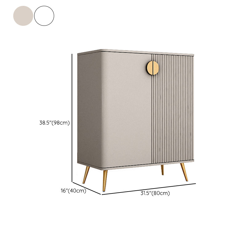 Glam Style Dining Buffet Stone Sideboard Table with Cabinets Clearhalo 'buffet_sideboard' 'Buffets & Sideboards' 'furn' 'furn_buffet_sideboard' 'Furniture' 'Kitchen & Dining Furniture' 6427318