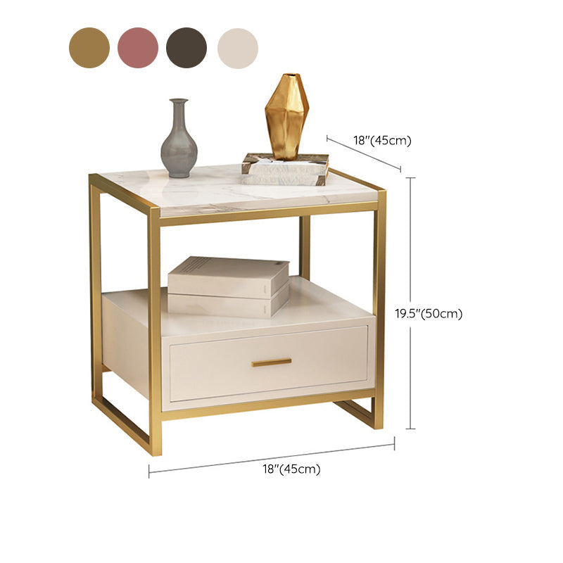 Cajones incluidos cabina de noche Mesa nocturna contemporánea para dormitorio