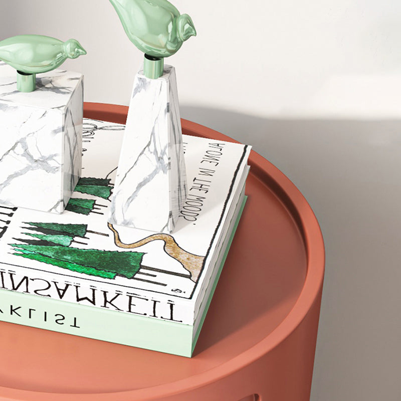 Zeitgenössischer Akzenttisch Nachttisch mehrfarbigbett Nachttisch mit Schränken