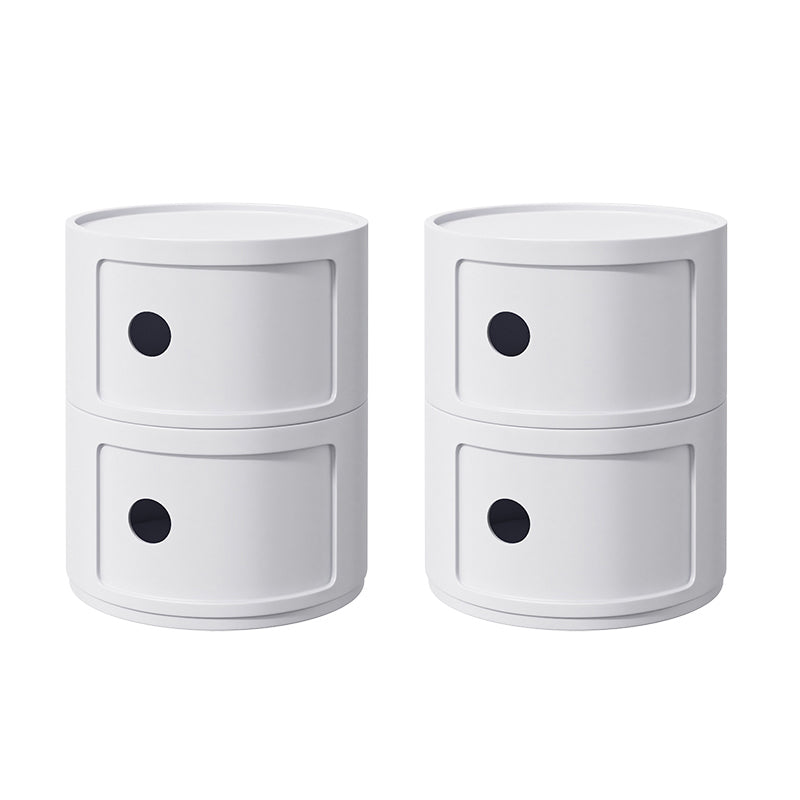 Zeitgenössischer Akzenttisch Nachttisch mehrfarbigbett Nachttisch mit Schränken