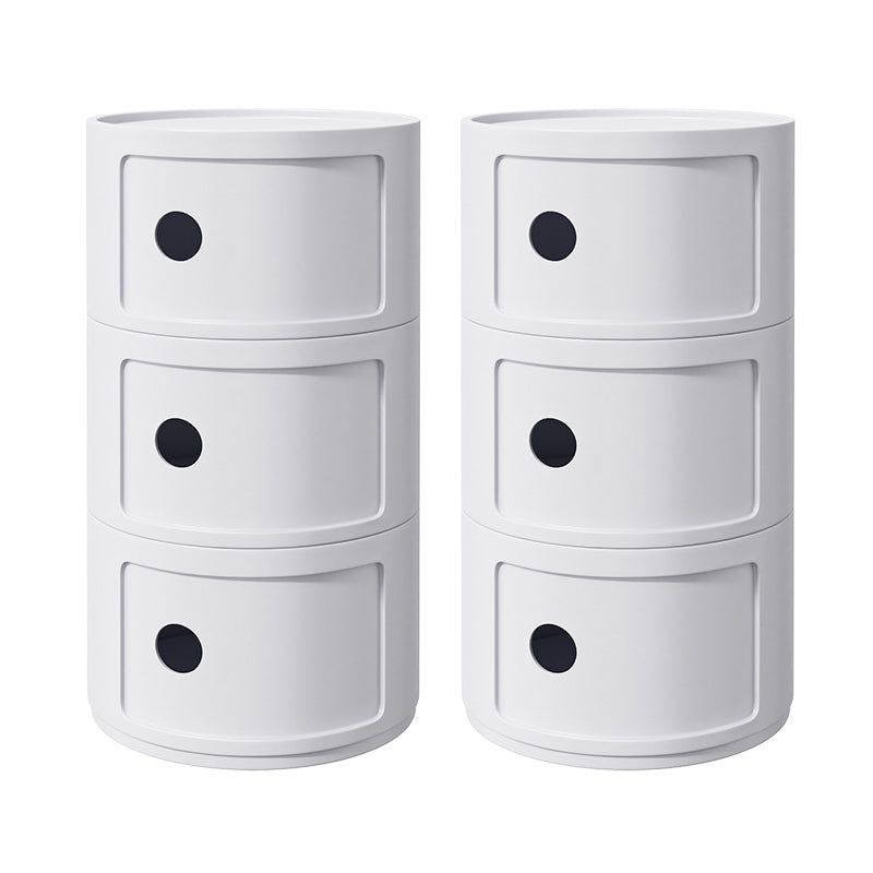 Zeitgenössischer Akzenttisch Nachttisch mehrfarbigbett Nachttisch mit Schränken