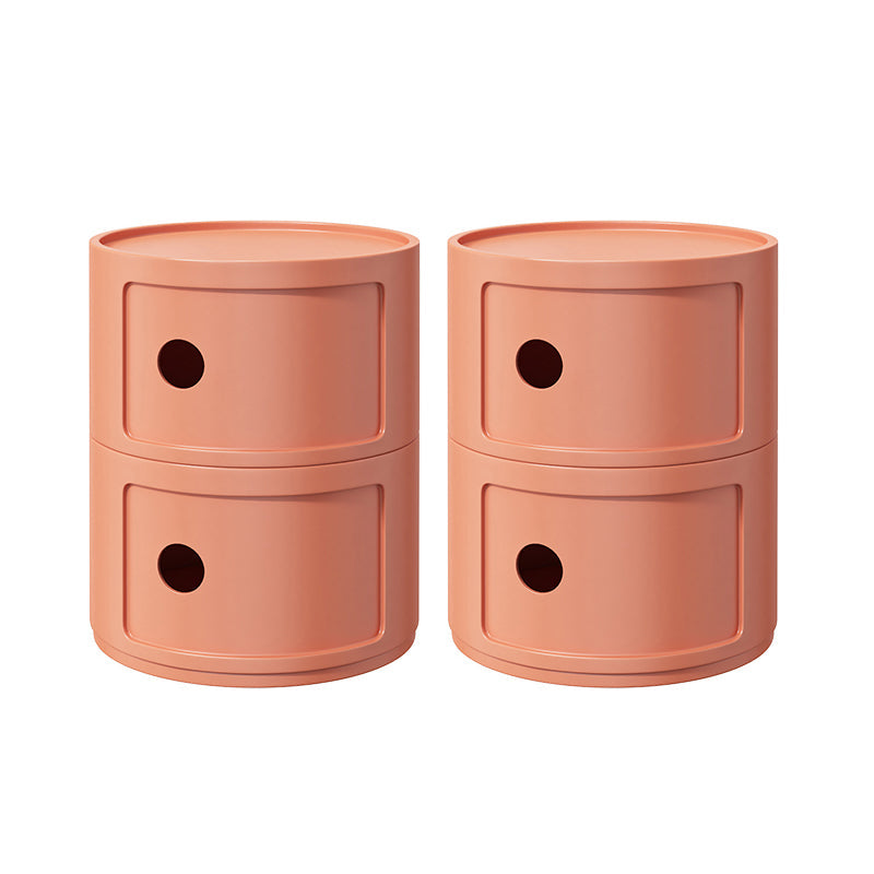 Zeitgenössischer Akzenttisch Nachttisch mehrfarbigbett Nachttisch mit Schränken