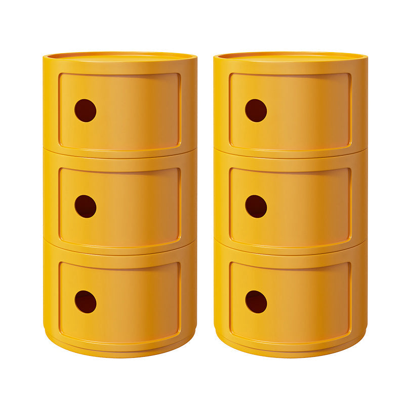 Zeitgenössischer Akzenttisch Nachttisch mehrfarbigbett Nachttisch mit Schränken