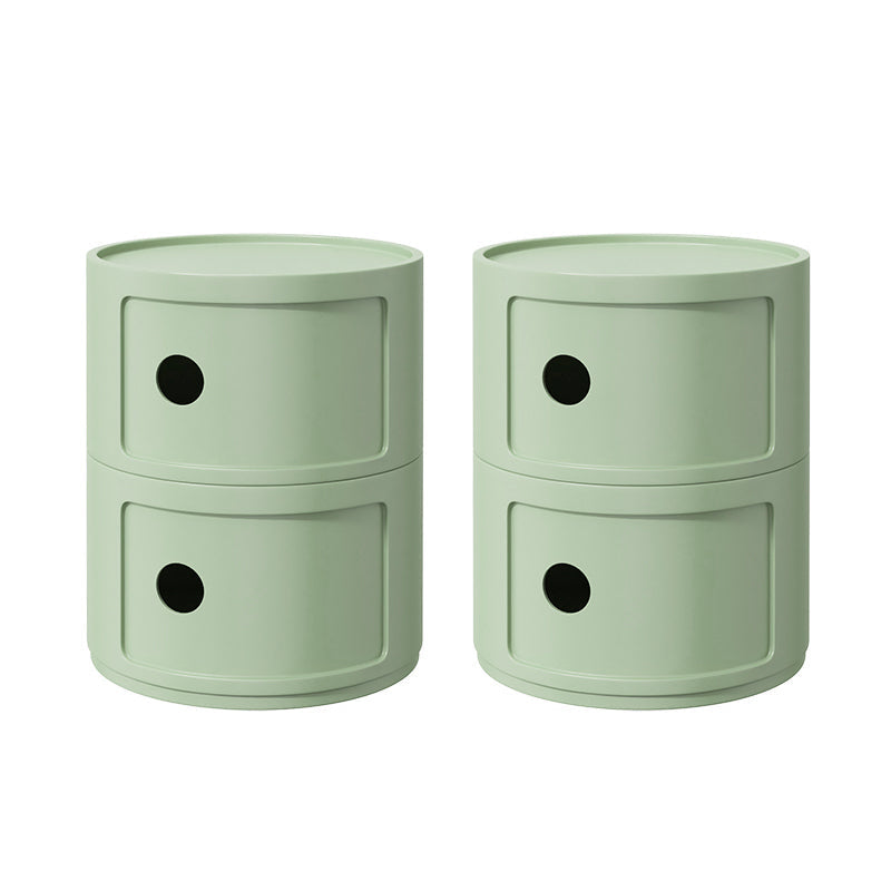 Zeitgenössischer Akzenttisch Nachttisch mehrfarbigbett Nachttisch mit Schränken