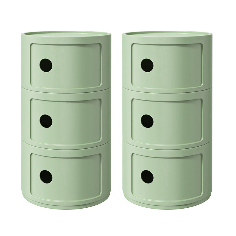 Zeitgenössischer Akzenttisch Nachttisch mehrfarbigbett Nachttisch mit Schränken