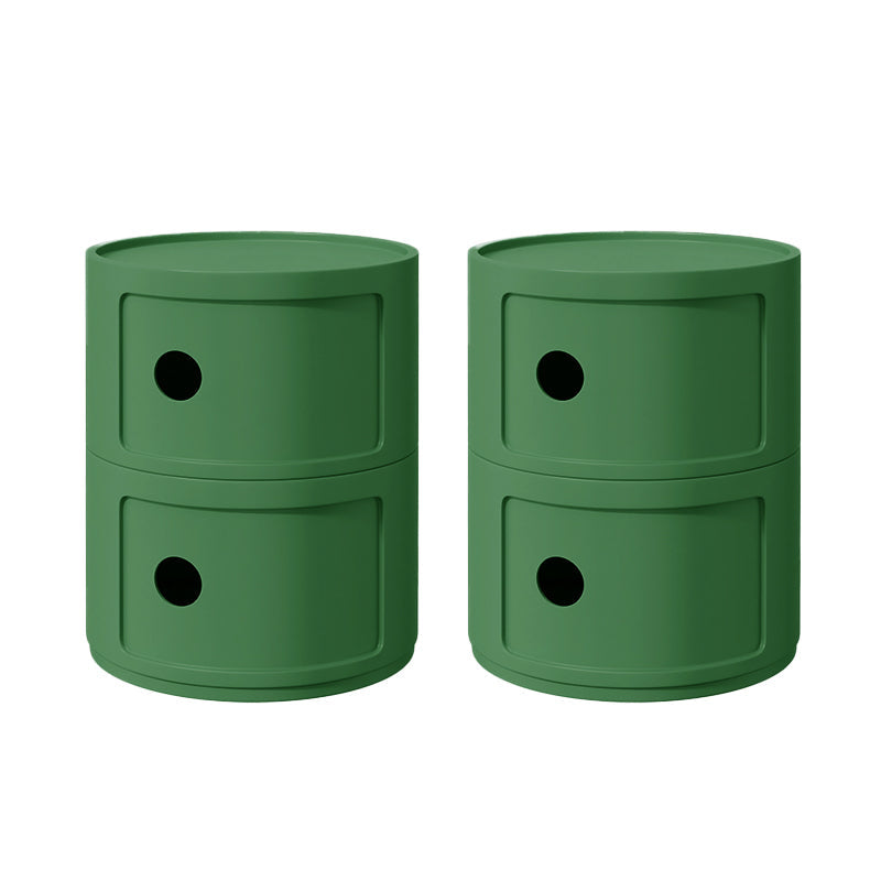 Zeitgenössischer Akzenttisch Nachttisch mehrfarbigbett Nachttisch mit Schränken