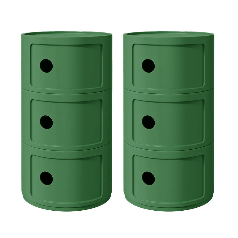 Zeitgenössischer Akzenttisch Nachttisch mehrfarbigbett Nachttisch mit Schränken