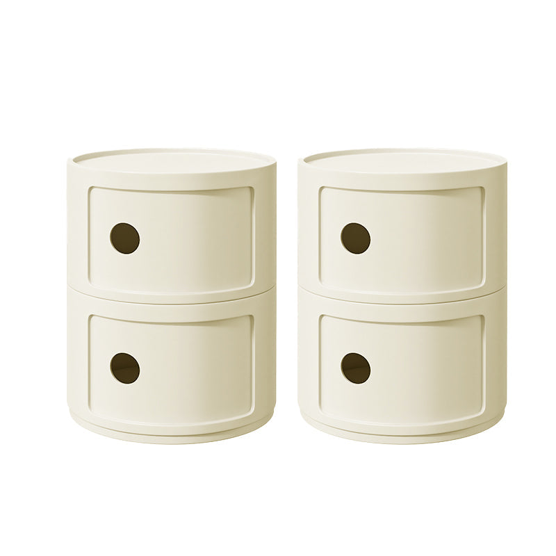 Zeitgenössischer Akzenttisch Nachttisch mehrfarbigbett Nachttisch mit Schränken