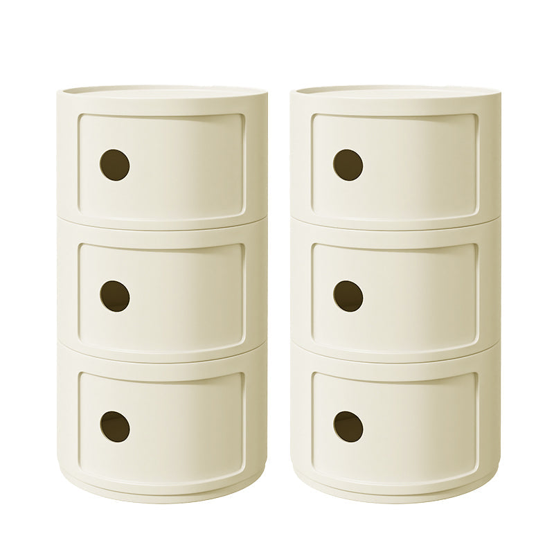 Zeitgenössischer Akzenttisch Nachttisch mehrfarbigbett Nachttisch mit Schränken