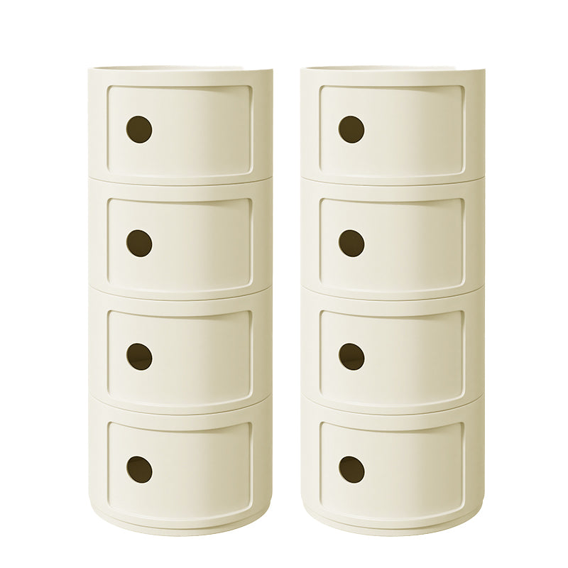 Zeitgenössischer Akzenttisch Nachttisch mehrfarbigbett Nachttisch mit Schränken