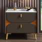 2 Drawer Contemporary Bed Nightstand Night Table ,19.7" Tall Dark Coffee 1 Piece Clearhalo 'Bedroom Furniture' 'furn' 'furn_night_stand' 'Furniture' 'night_stand' 'Nightstands' 6427755